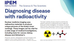 Diagnosing disease with radioactivity poster