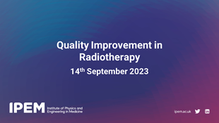 Quality Improvement in Radiotherapy