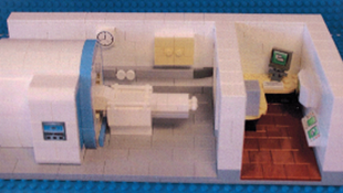 Lego model of an MRI machine  