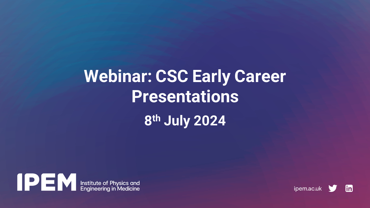 Webinar: CSC Early Career Presentations